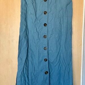 Urban Outfitters Button-Front Maxi Skirt